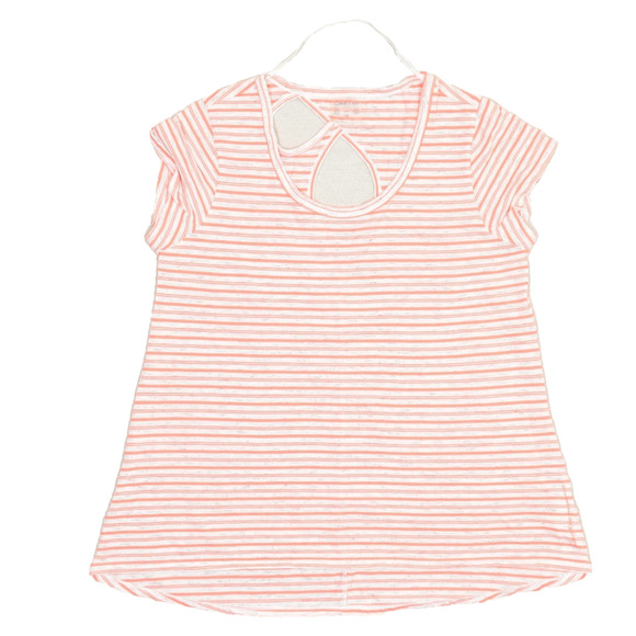 Calvin Klein Performance Women's Plus Size 1X Pink Striped T-Shirt - Picture 1 of 8